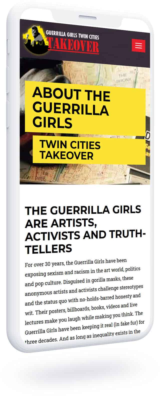 Guerrilla Girls Twin Cities Takeover Project