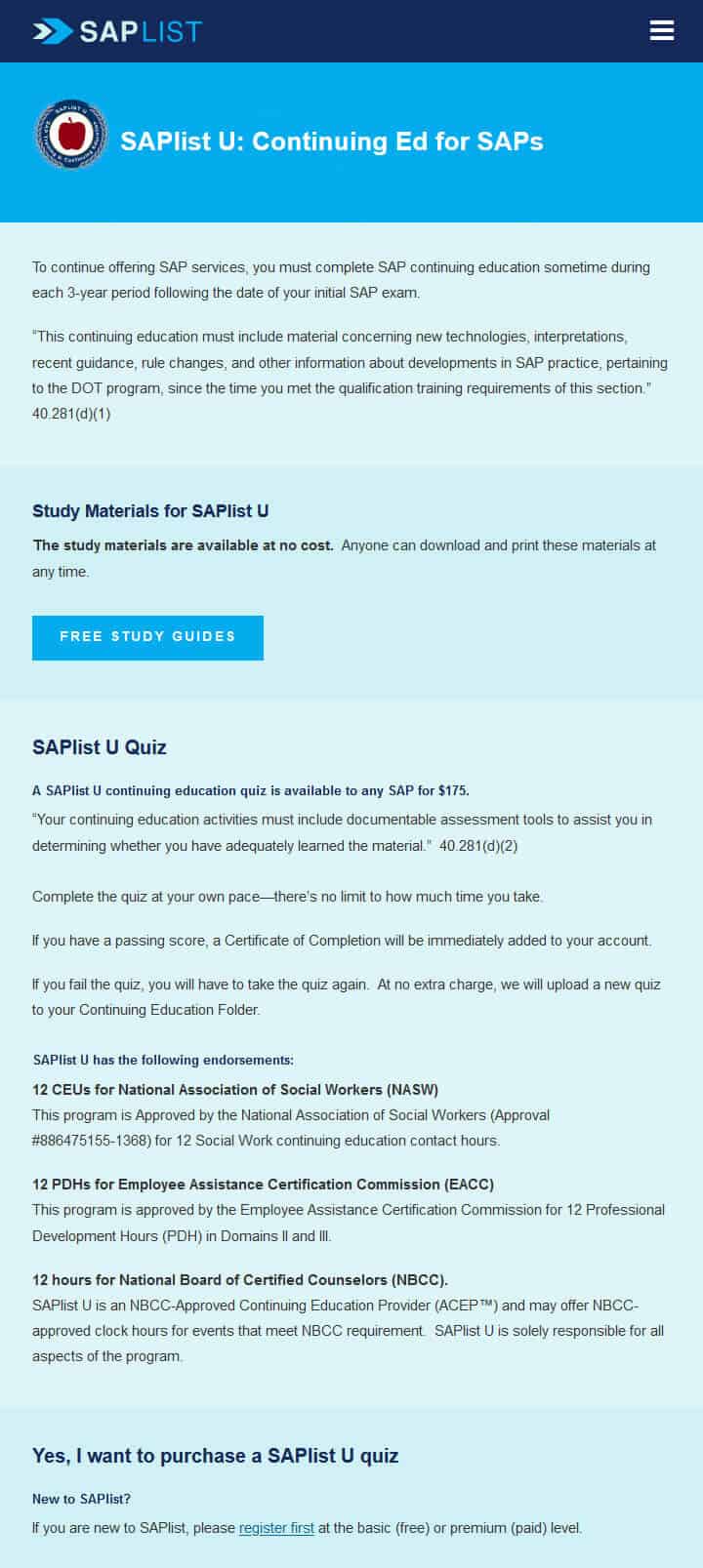 SAPlist